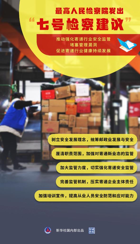 债权债务最高检发出“七号检察建议”推进寄递安全问题治理